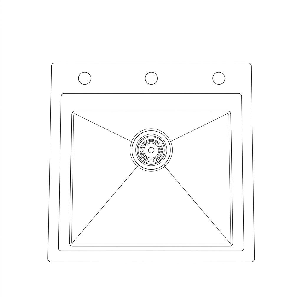 Stainless Steel Kitchen Sink (N01-802WA) thumbnail 2